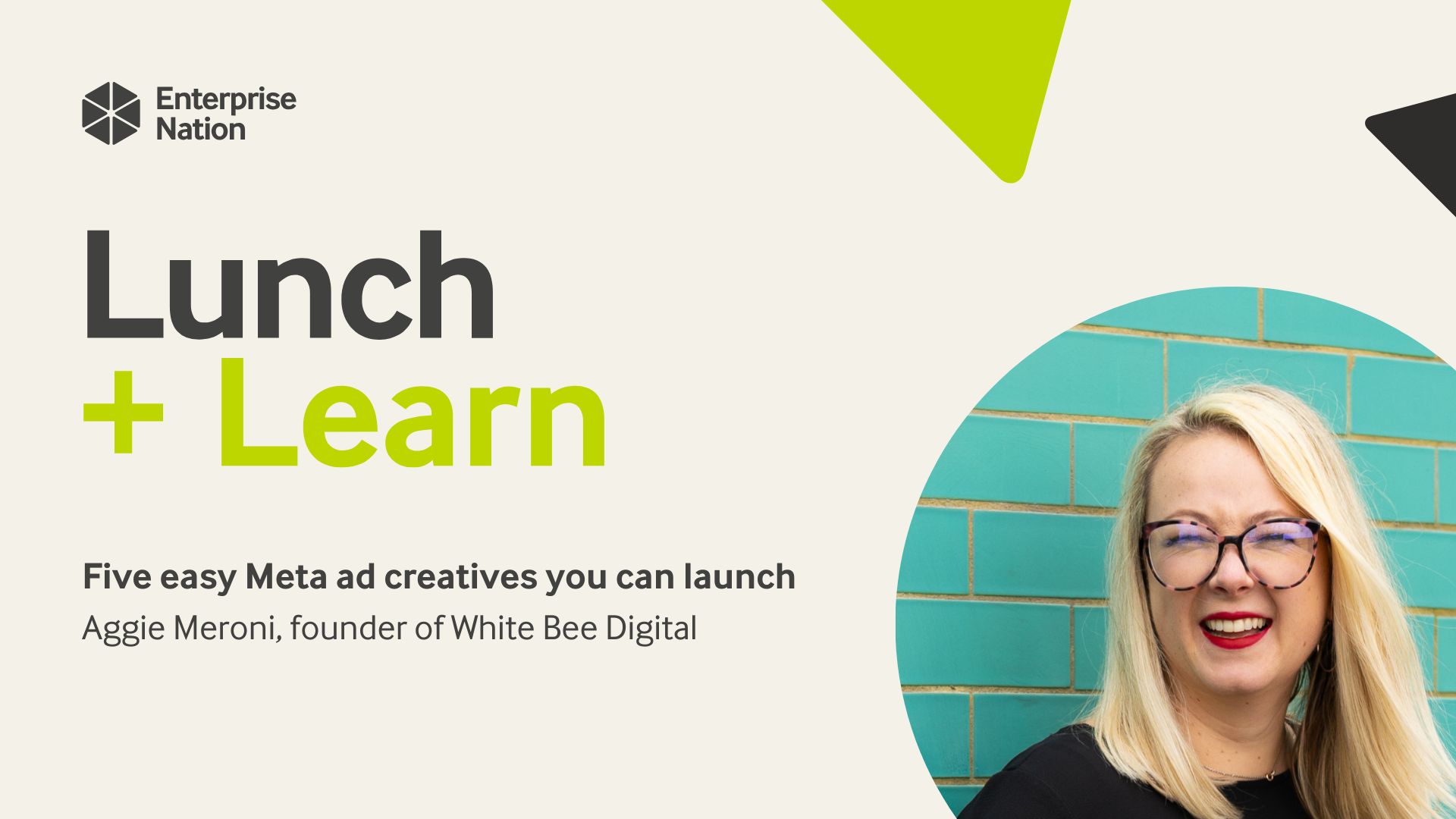 Five easy Meta ad creatives you can launch | Lunch and Learn