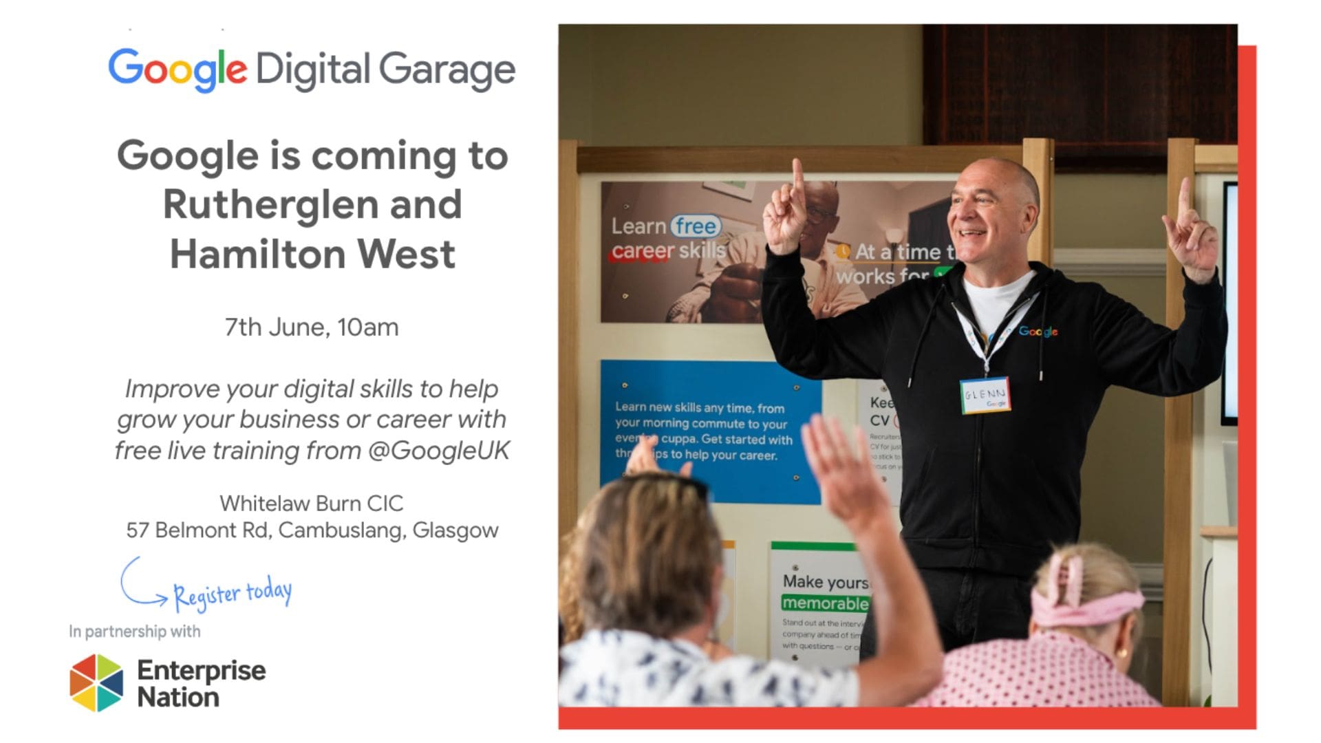 Google Digital Garage: Rutherglen and Hamilton West