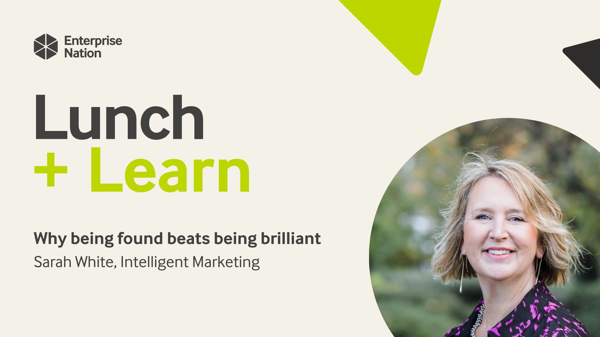 Why being found beats being brilliant | Lunch and Learn