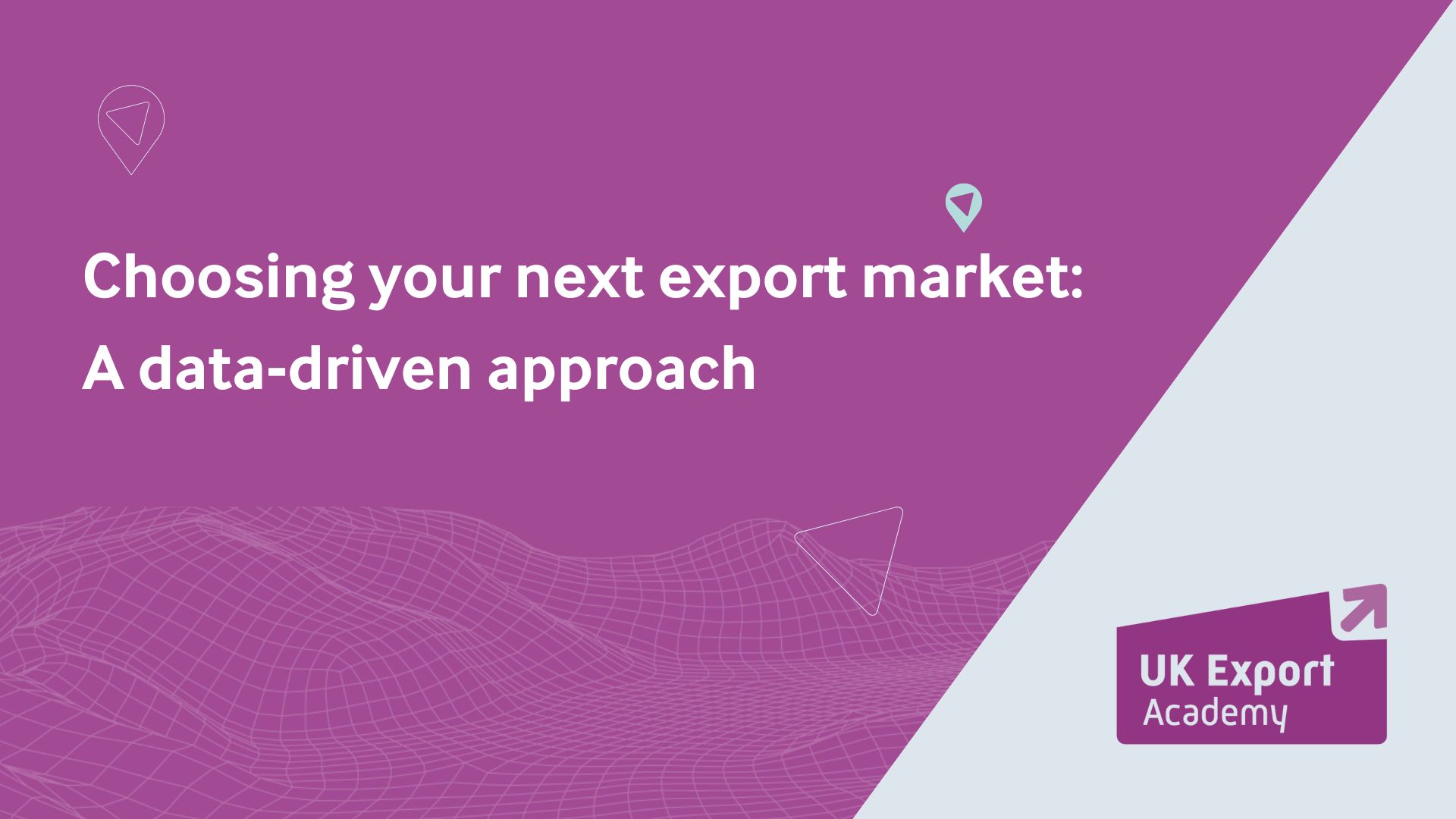 Choosing your next export market: A data-driven approach