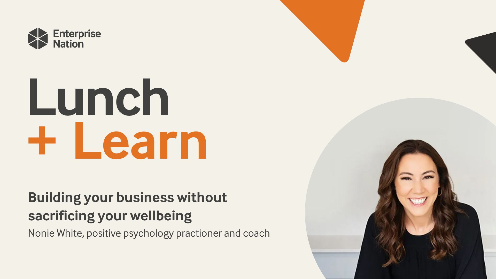 Lunch and Learn: Building your business without sacrificing your wellbeing