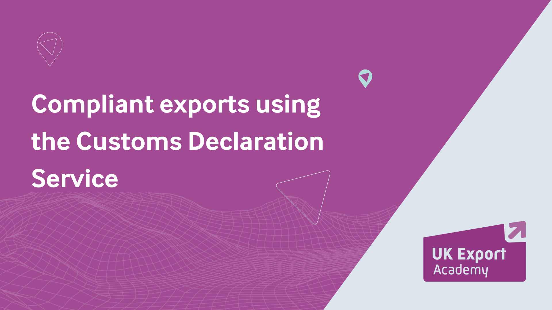 Compliant exports using the Customs Declaration Service