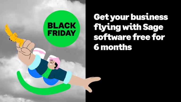 Get 6 months free on Sage Accounting this Black Friday