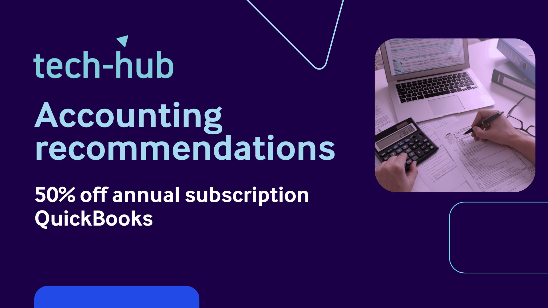 Get 50% off a QuickBooks annual subscription