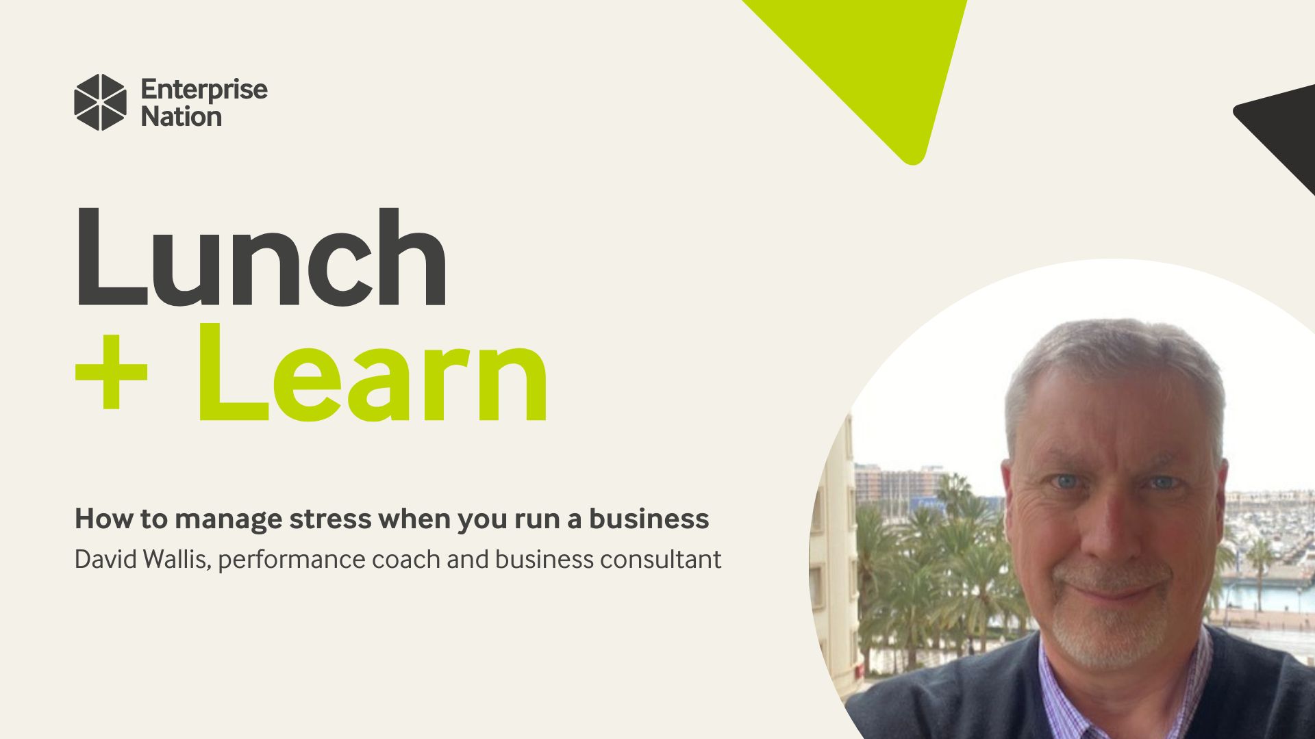 How to manage stress when you run a business | Lunch and Learn