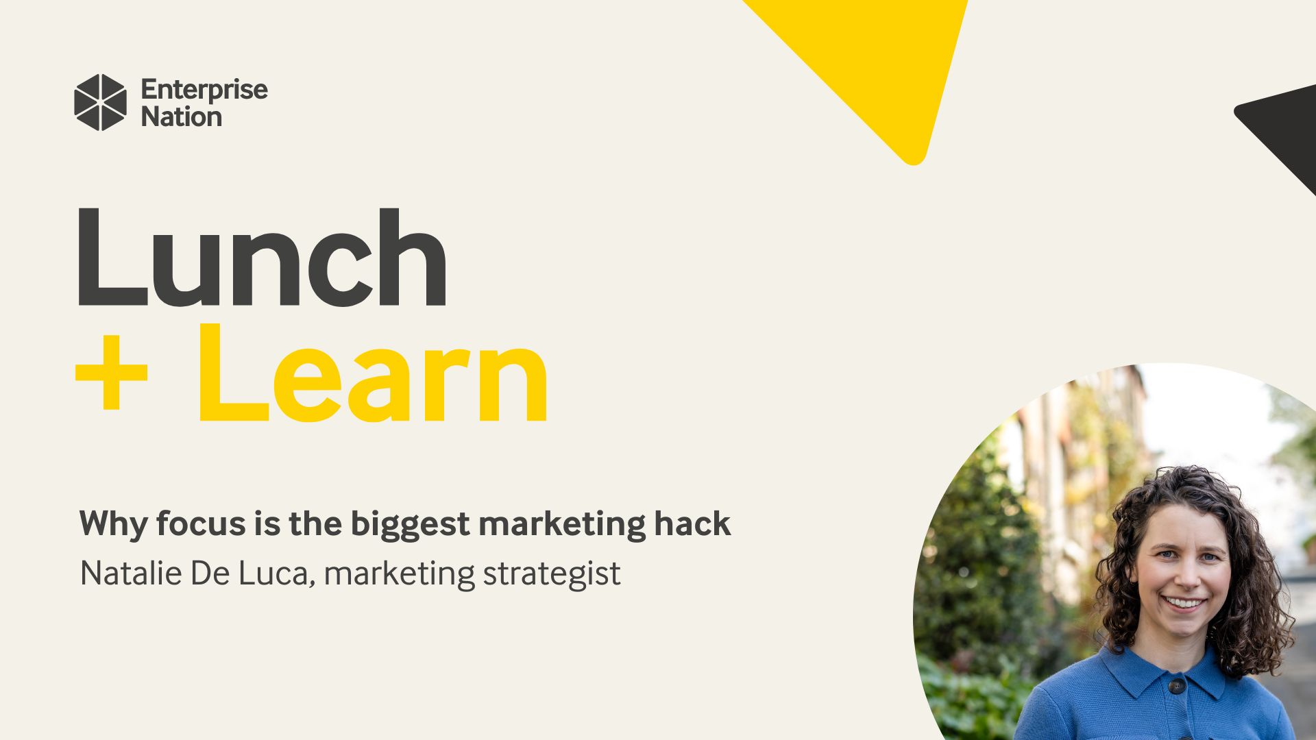 Lunch and Learn: Why focus is the biggest marketing hack