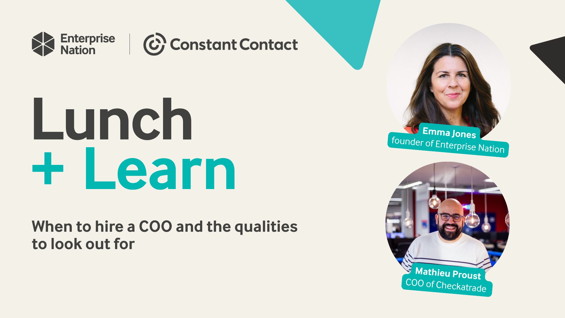 Lunch and Learn: When to hire a COO and the qualities to look out for