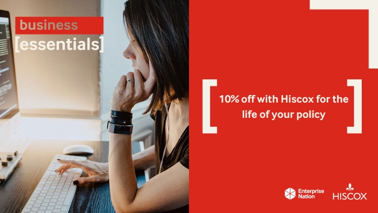 Get 10% off your business insurance policy with Hiscox