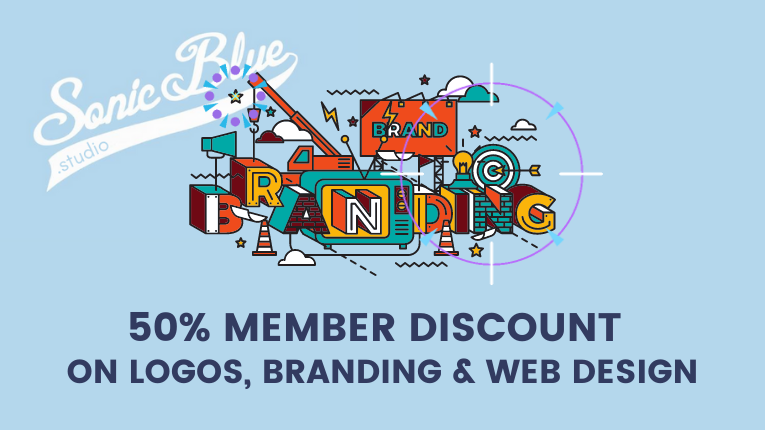 50% discount on logos, branding and web design