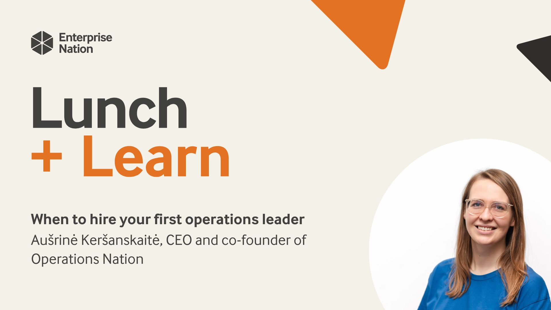 When to hire your first operations leader | Lunch and Learn