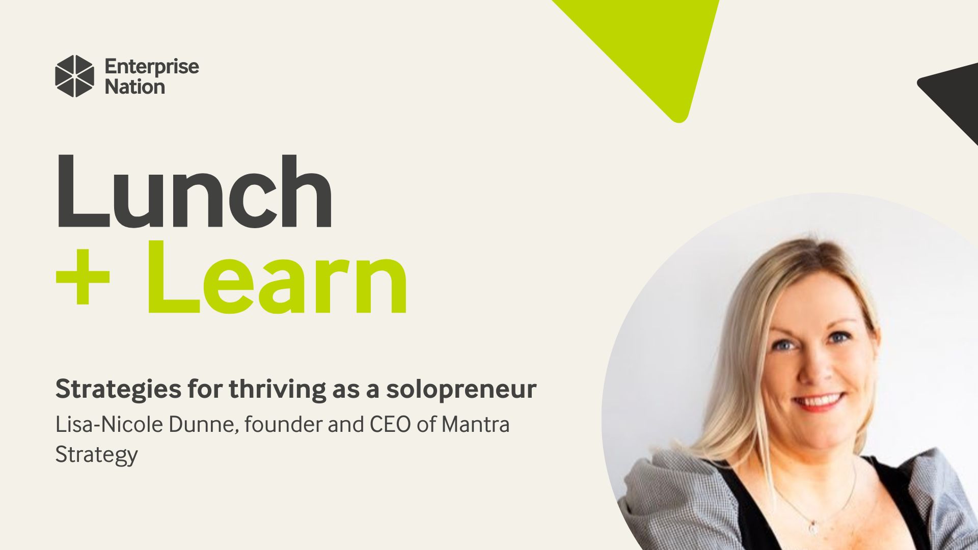 Lunch and Learn: Strategies for thriving as a solopreneur