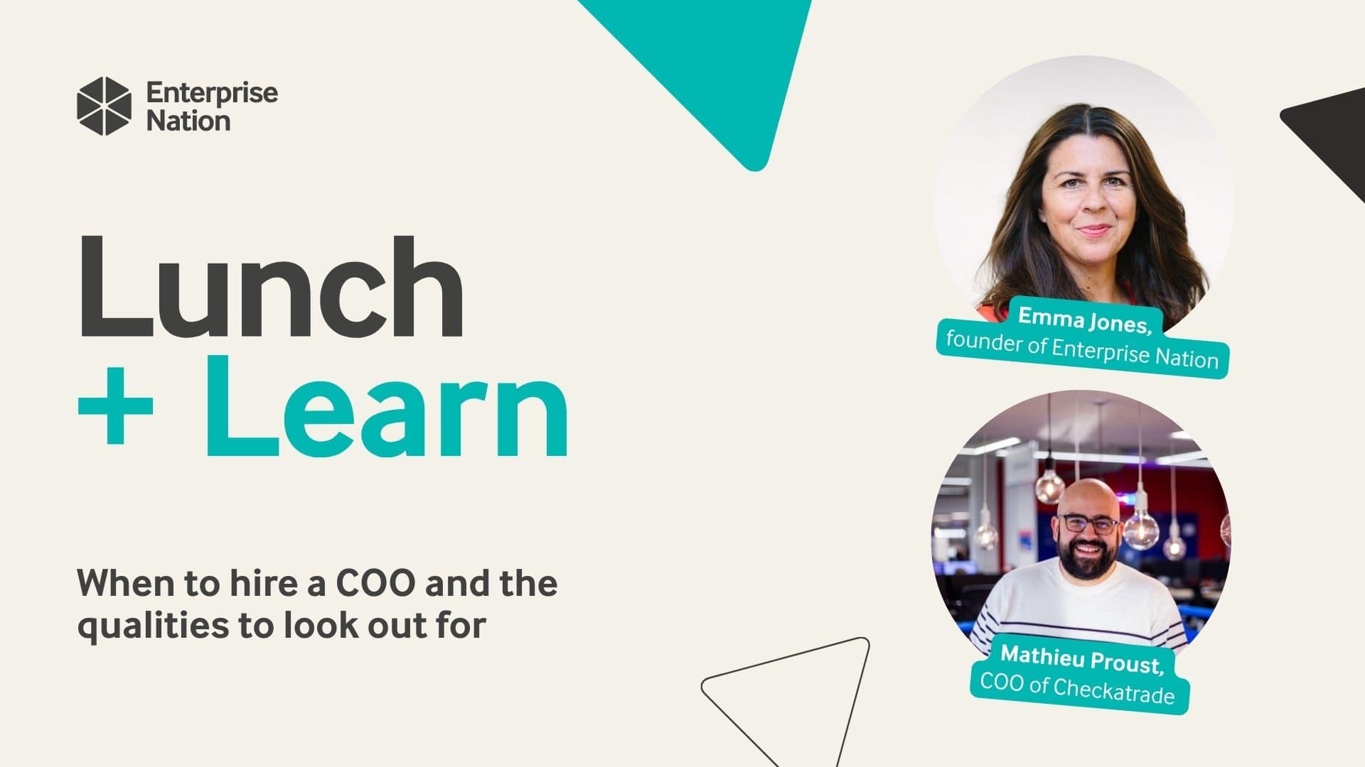 Lunch and Learn: When to hire a COO and the qualities to look out for