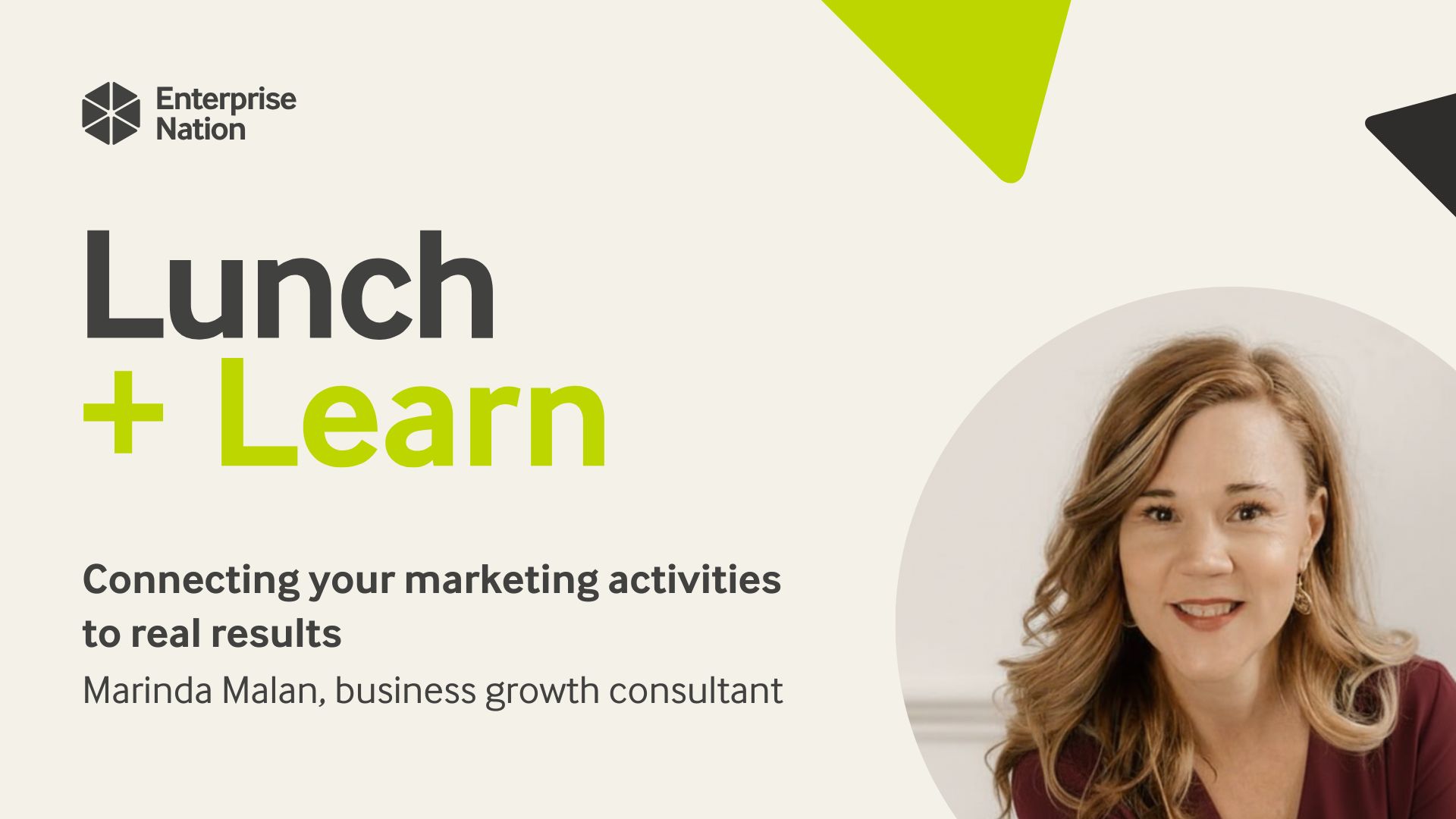 Connecting your marketing activities to real results | Lunch and Learn