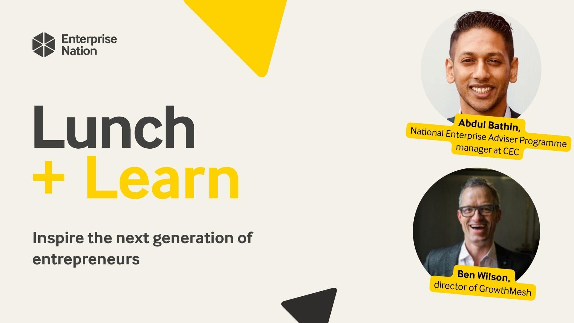 Lunch and Learn: Inspire the next generation of entrepreneurs