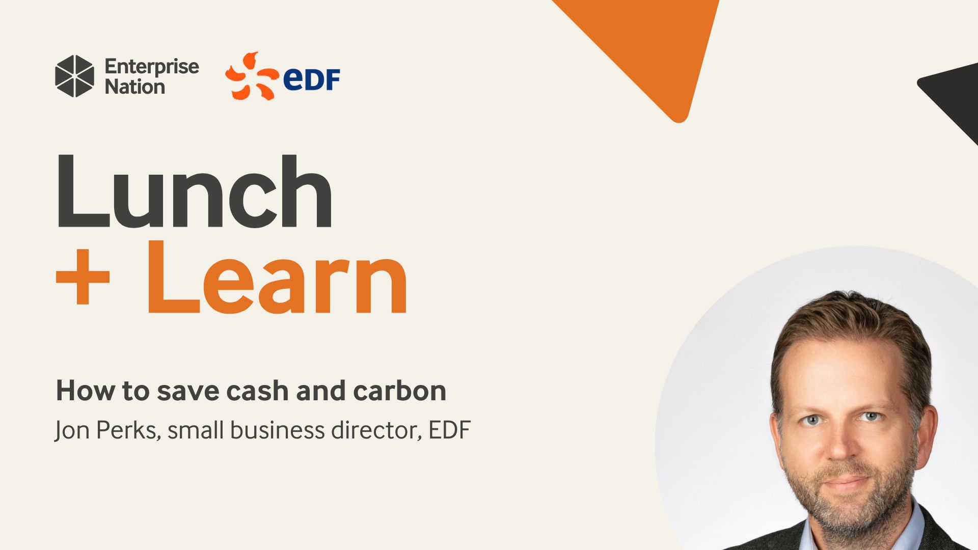 Lunch and Learn: How to save cash and carbon