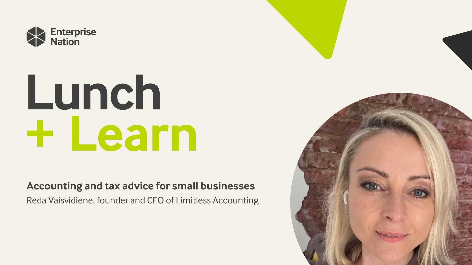 Accounting and tax advice for small businesses | Lunch and Learn