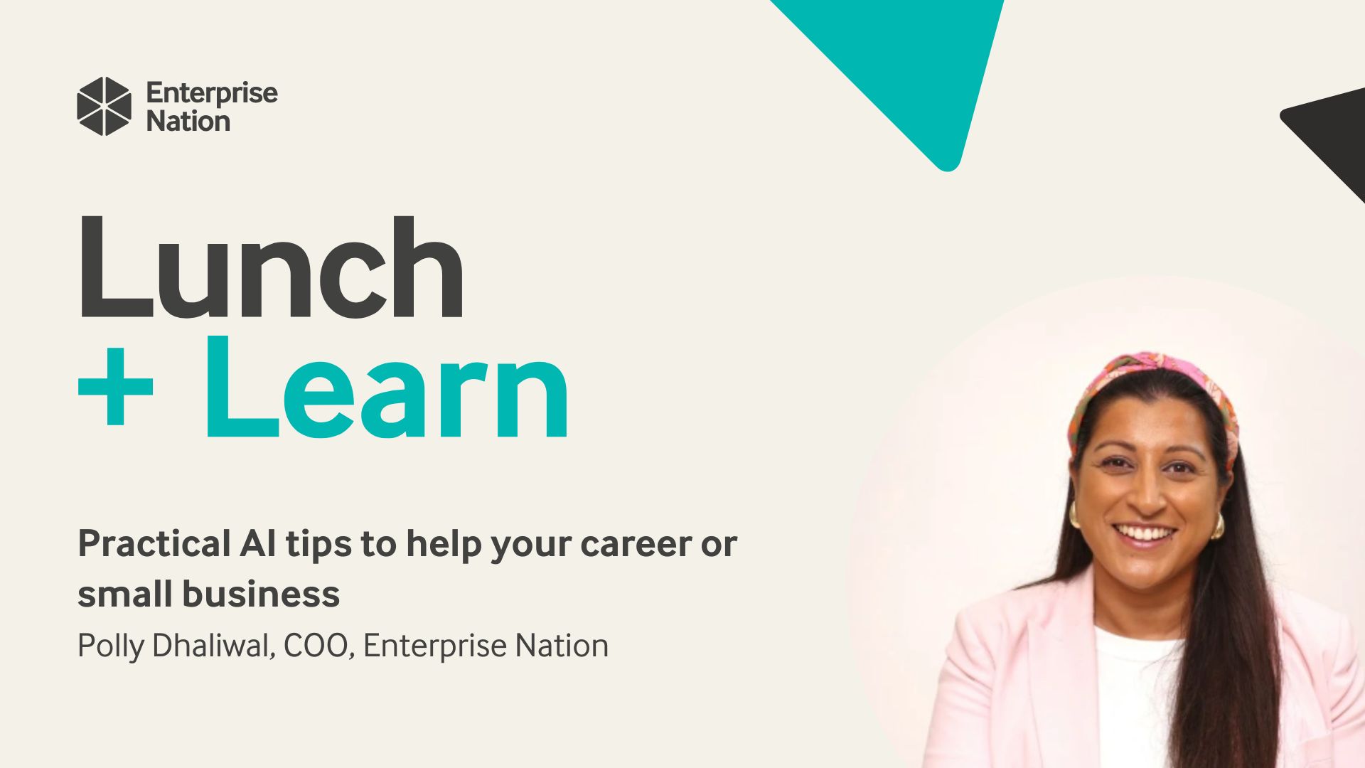 Lunch and Learn: Practical AI tips to help your career or small business