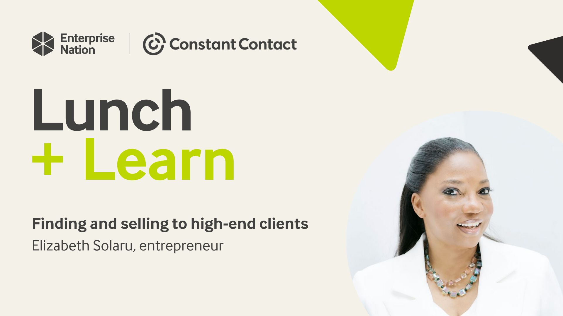 Lunch and Learn: Finding and selling to high-end clients