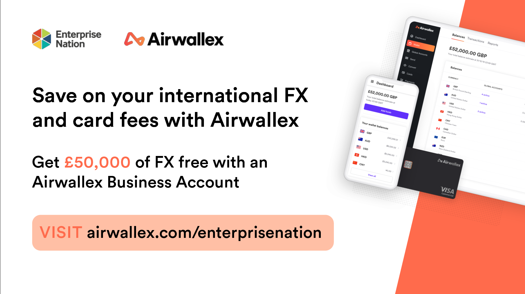 Airwallex - £50,000 free FX for new customers