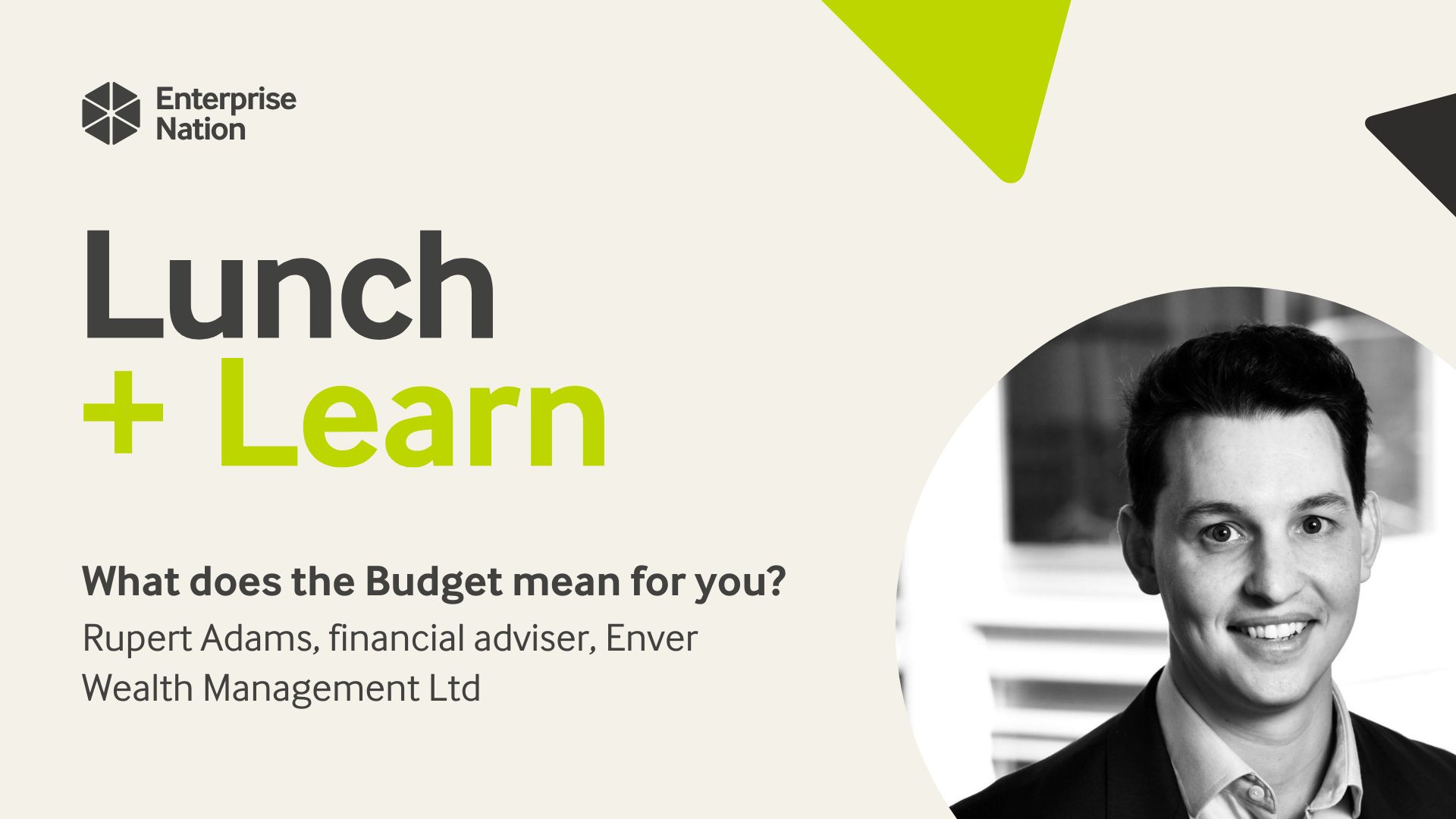 What does the Budget mean for you? | Lunch and Learn
