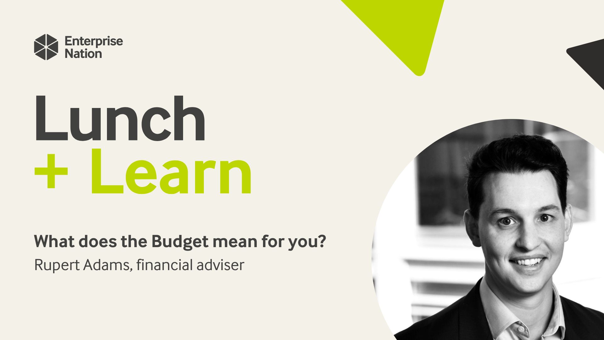 What does the Budget mean for you? | Lunch and Learn