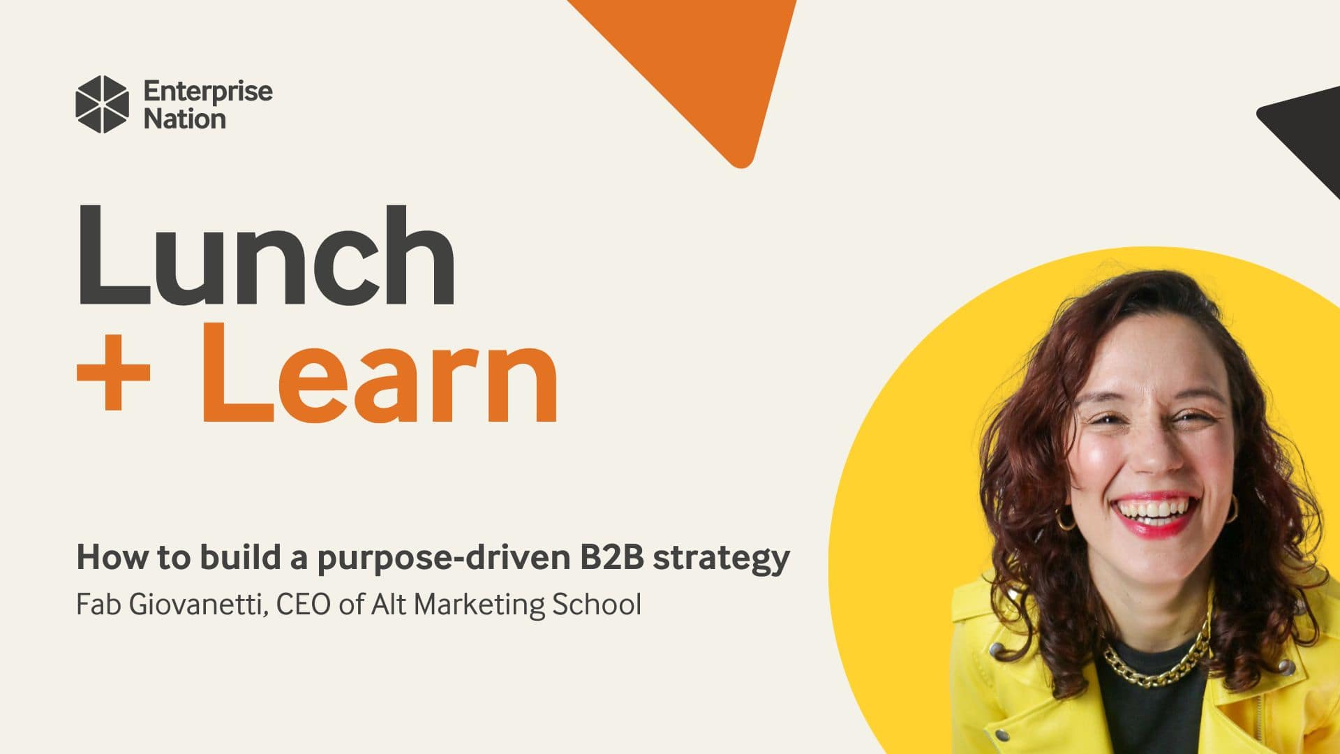 Lunch and Learn: How to build a purpose-driven B2B strategy