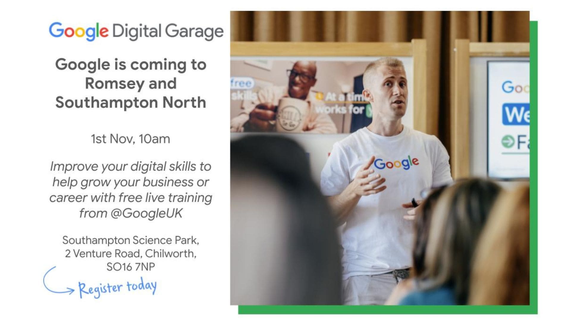 Google Digital Garage: Romsey and Southampton North