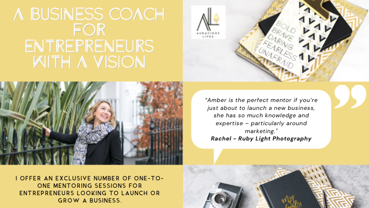12 month 1-2-1 business coaching by Amber Leach 
